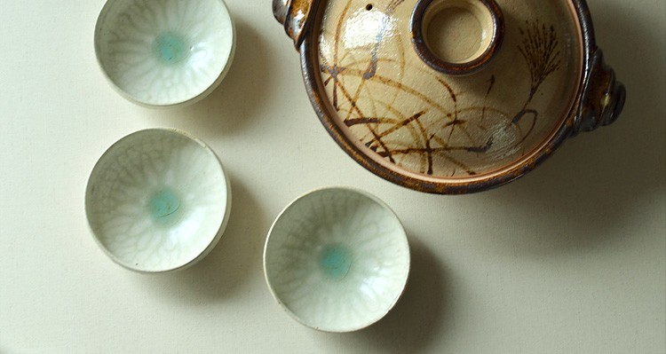 新品 城進 鉄絵 土鍋 器 陶器 纏めれ