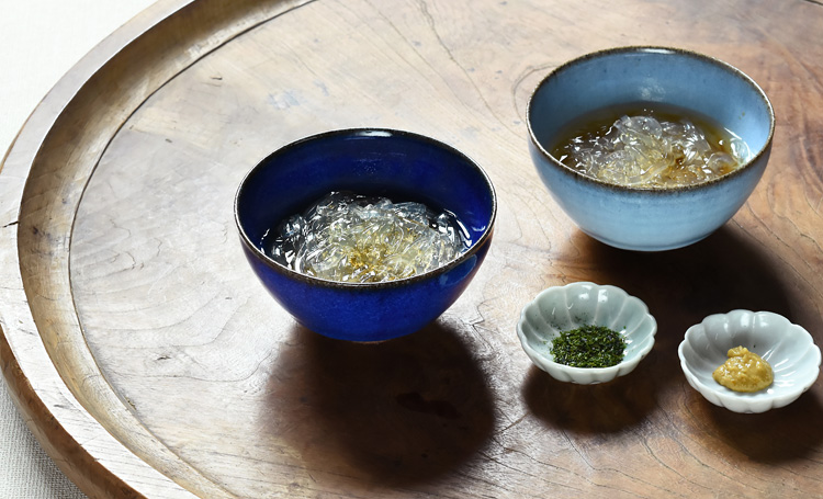 蜜柑釉茶碗