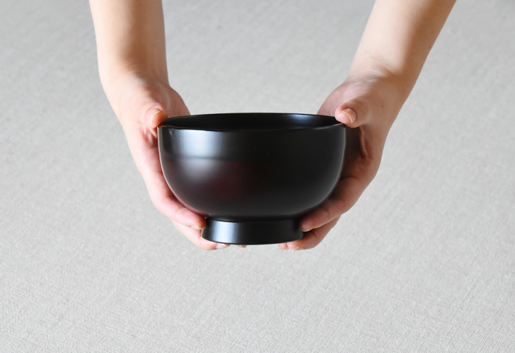 野口漆工房 木曽溜大椀4.5寸 ｜ 暮らしのうつわ花田 和食器 通販