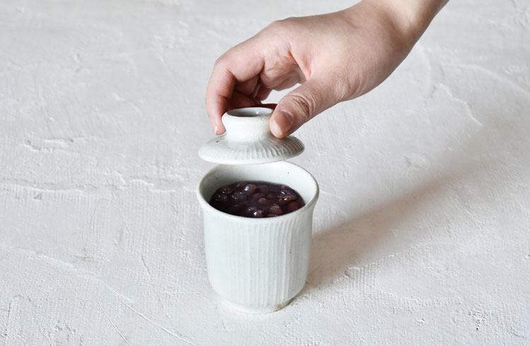 青白磁蓋付小碗しのぎ