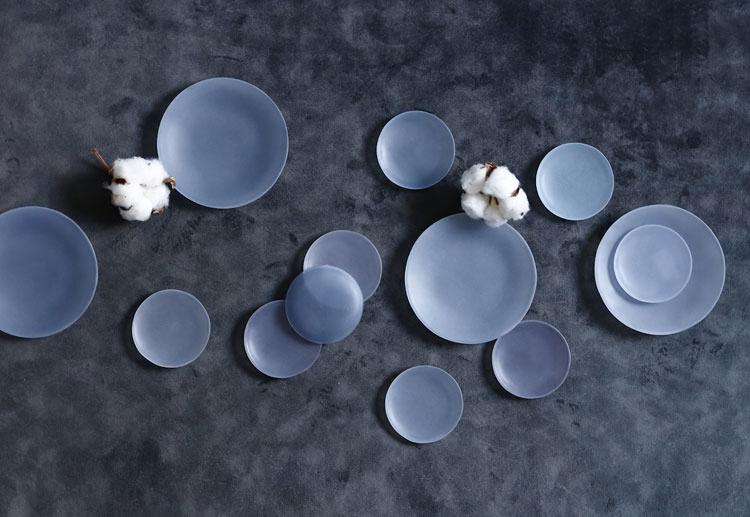 Winter Colors ガラス皿 d.Tam 中村孝子/桃子 ｜ 暮らしのうつわ 花田