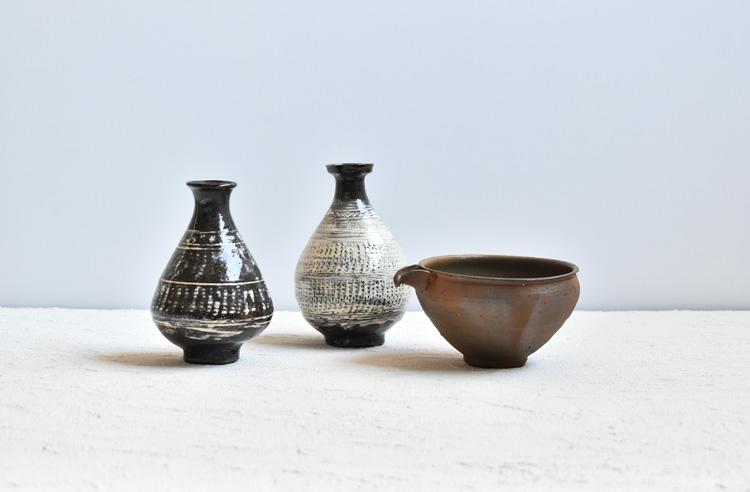 酒器（徳利・ぐい呑・片口） 水垣千悦×野口悦士 二人展 ｜ 暮らしの
