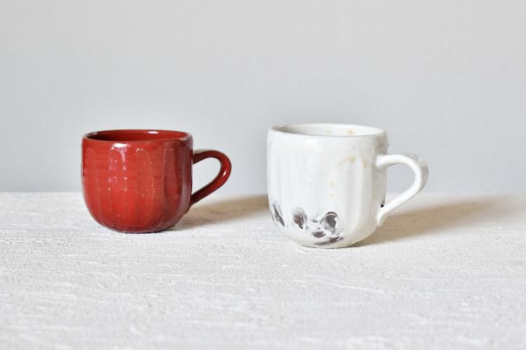 川村宏樹 赤釉鎬マグカップ 暮らしのうつわ花田 和食器 通販