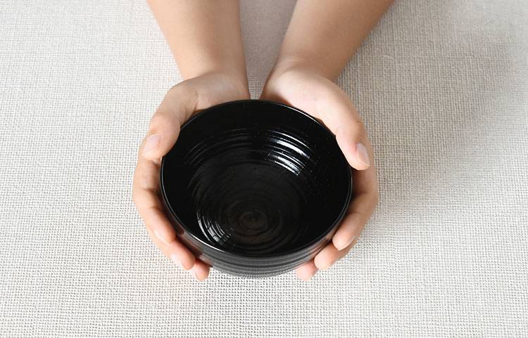 欅 子供椀 黒
