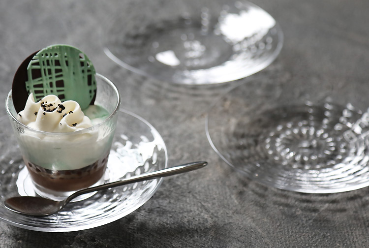 チェック文取り皿