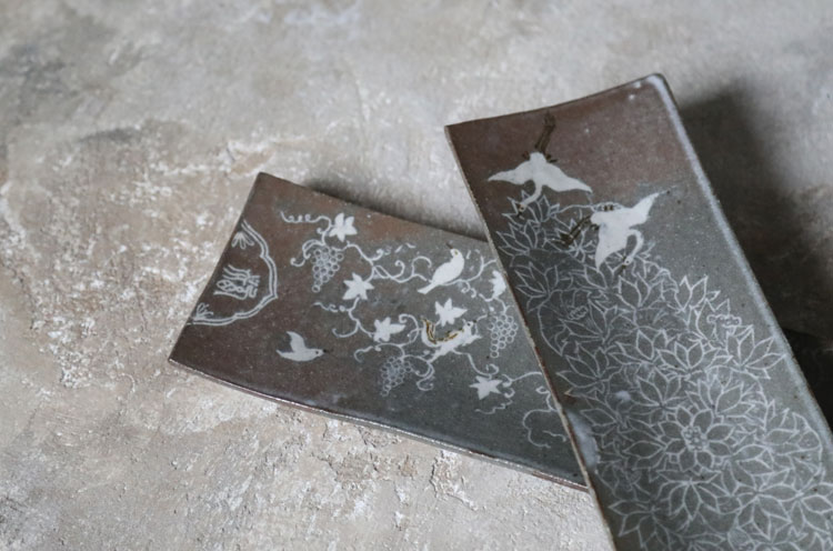 土本訓寛 7寸鉢 鶴 土本訓寛・土本久美子展2025