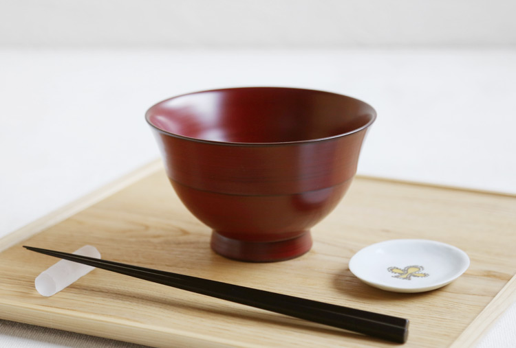 >茶漬椀（大）本朱 トチ