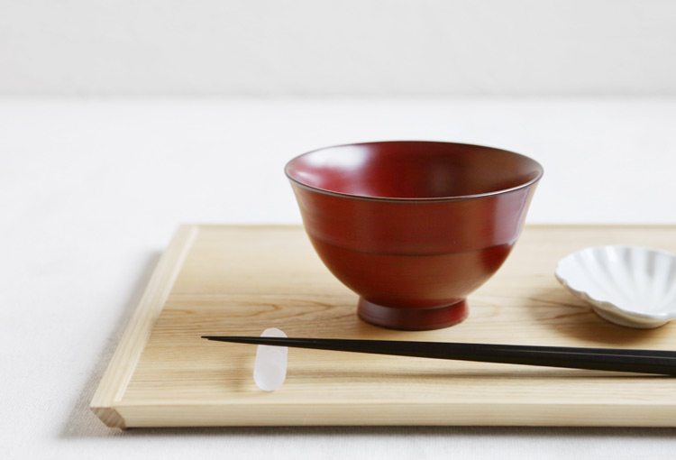 >茶漬椀（小）本朱 トチ