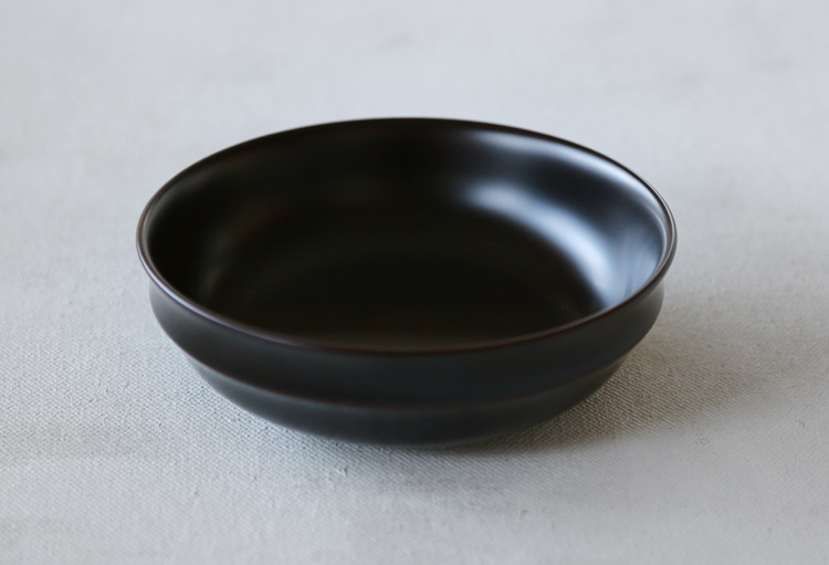段付平鉢 溜 欅