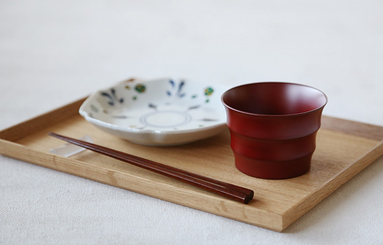 八角箸 摺漆 23.5cm