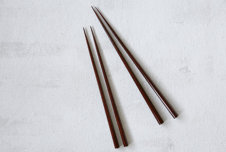 八角箸 摺漆 23.5cm