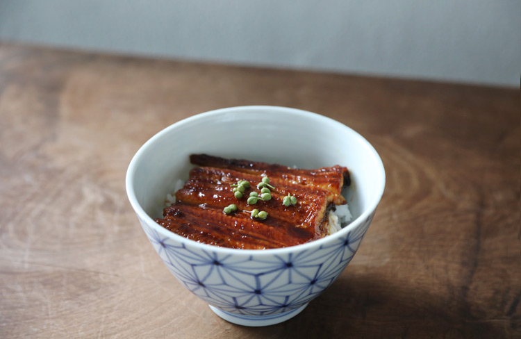 染付麻の葉文小丼