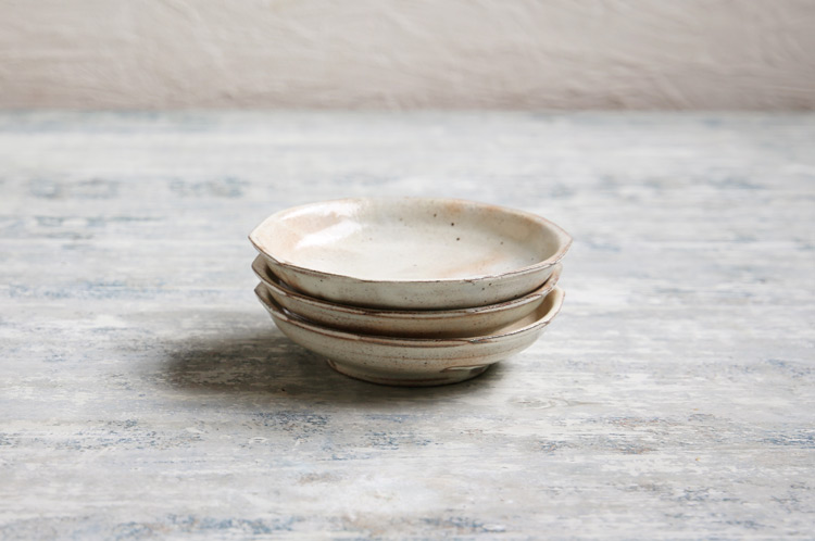 十角深皿5寸 粉引