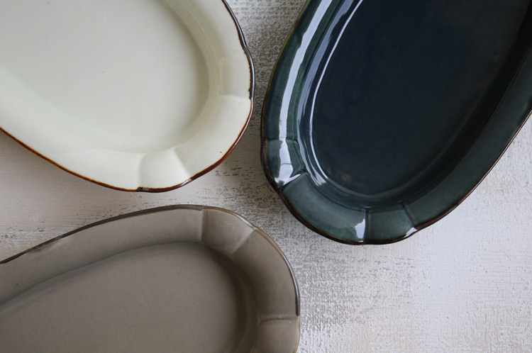 グレーオーバルB【H】