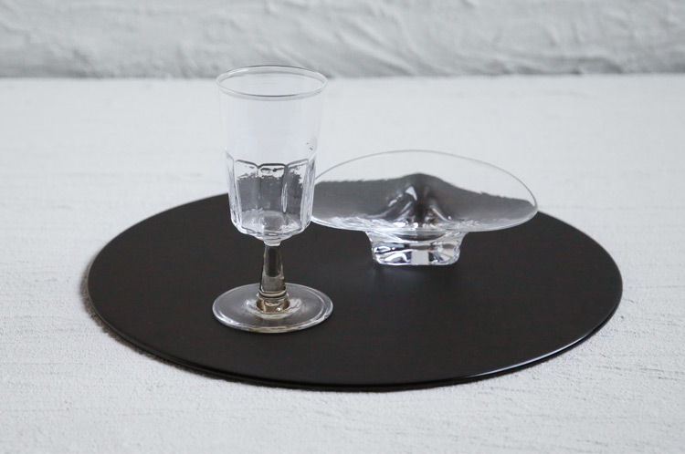 >丸プレート黒消し