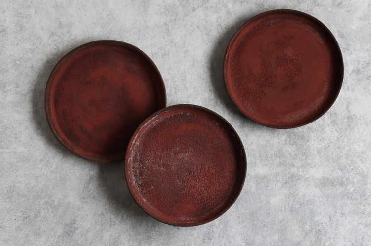野口悦士 207 赤錆 平鉢 ｜ 暮らしのうつわ花田 和食器 通販