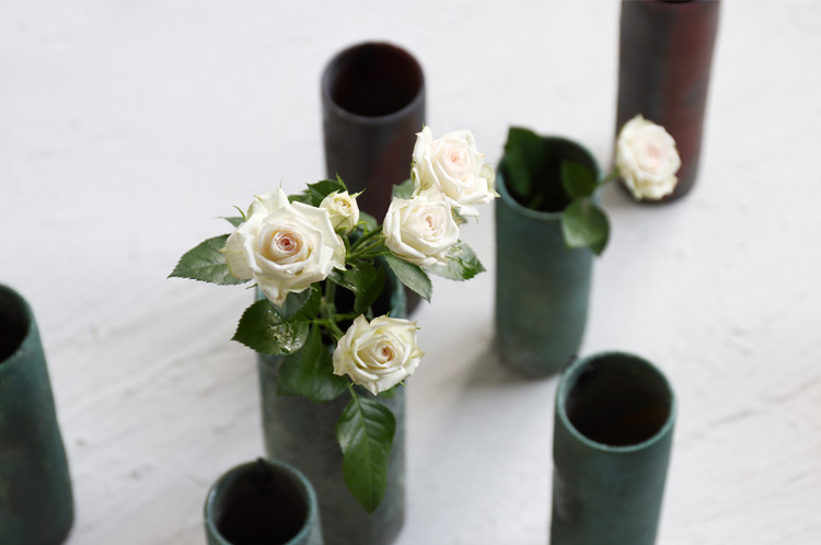 野口悦士 201 エレキナンバン 掛花入 ｜ 暮らしのうつわ花田 和食器 通販