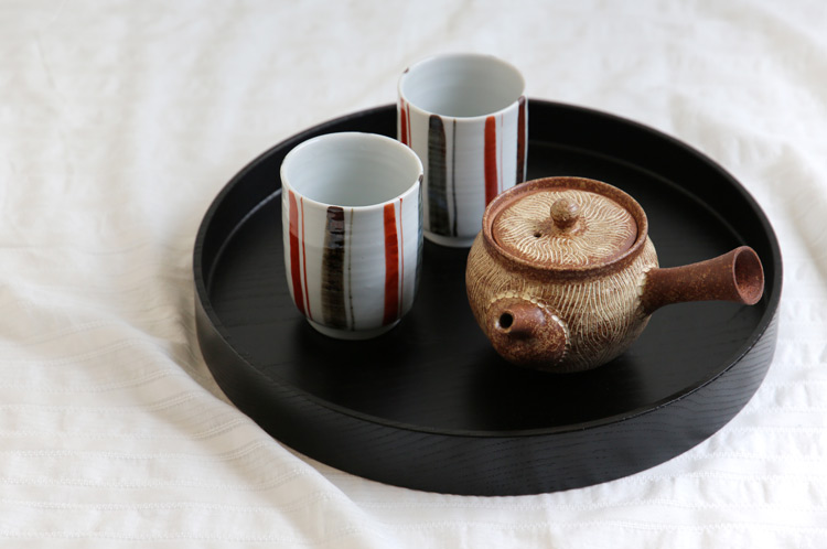 ふじい製作所 71 栗の盆 漆 303/35 ｜ 暮らしのうつわ花田 和食器 通販