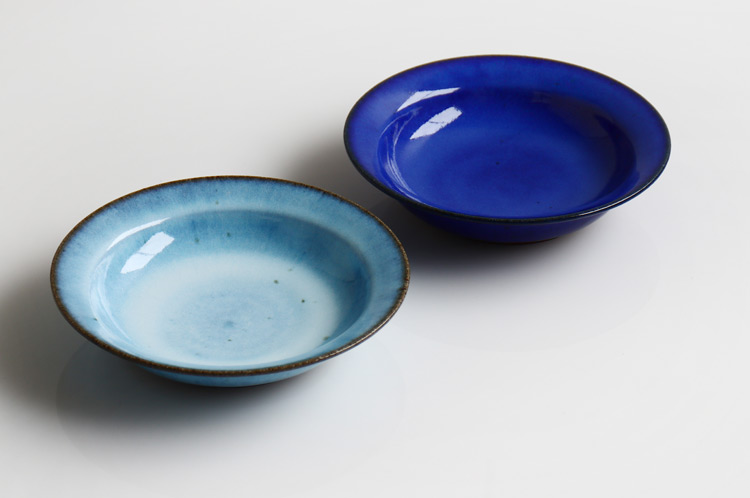 瀧田操 ルリ釉リム深皿 ｜ 暮らしのうつわ花田 和食器 通販