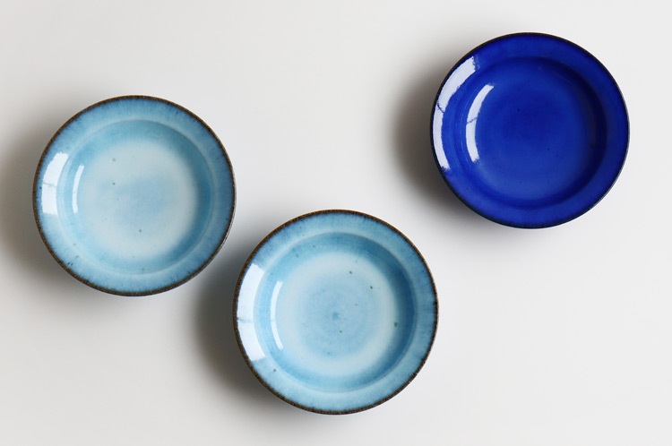 瀧田操 ルリ釉リム深皿 ｜ 暮らしのうつわ花田 和食器 通販