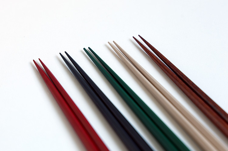 >五角箸（朱）