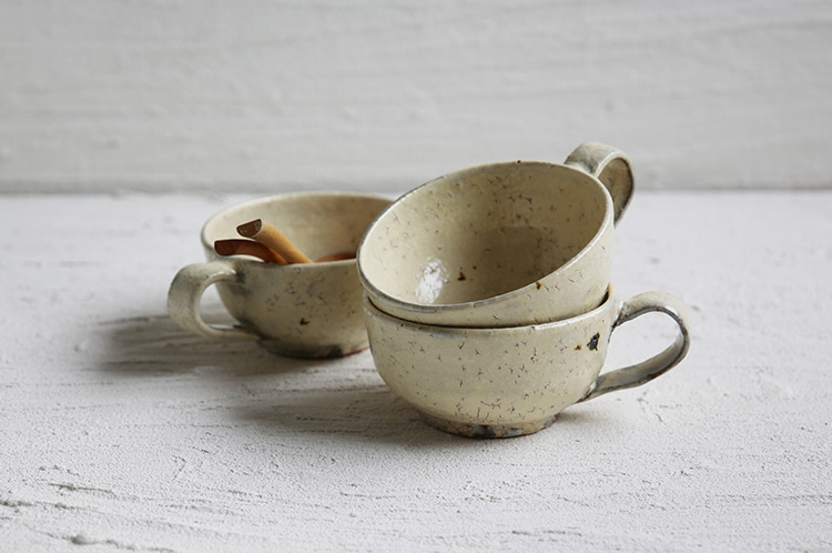 デシモーネ　スープカップ 工藤和彦 178 白樺ホワイトスープカップ ｜ 暮らしのうつわ花田 和食器