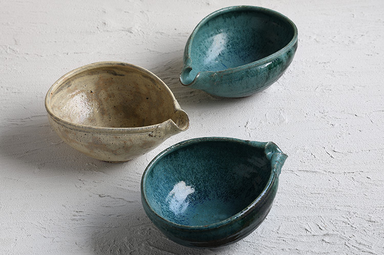 286 緑粉引片口鉢