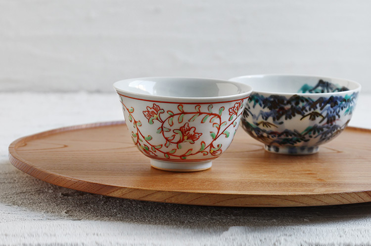 山本恭代 色絵竹文飯碗 ｜ 暮らしのうつわ花田 和食器 通販