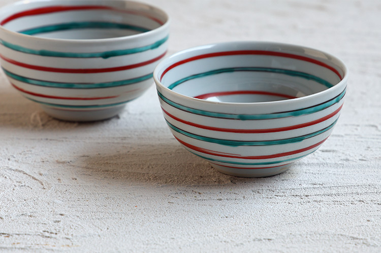 >16 4.5寸深鉢 色絵 コマ