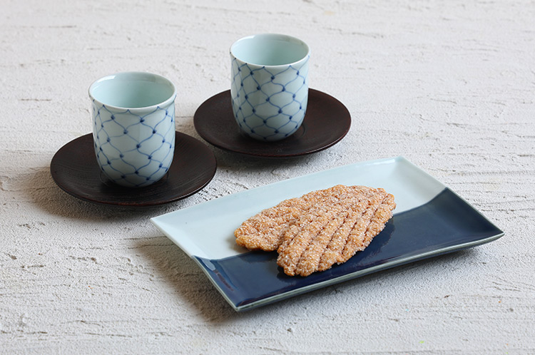 宮岡麻衣子 24 瑠璃釉掛分長角皿 ｜ 暮らしのうつわ花田 和食器 通販