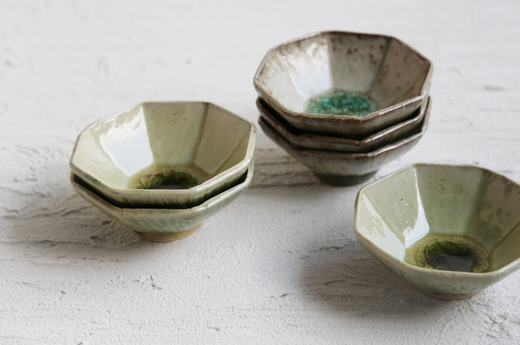 雪ノ浦裕一 灰釉八角豆鉢 ｜ 暮らしのうつわ花田 和食器 通販