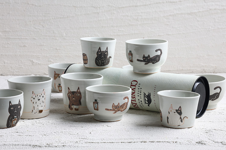 宮崎孝彦 ウイスキーキャットグラスC ｜ 暮らしのうつわ花田 和食器 通販