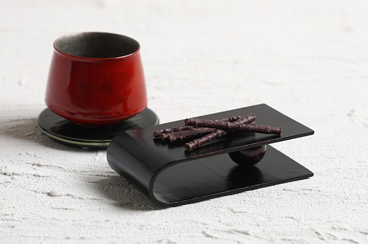 >9 曲げ木 如意宝珠台皿 拭漆 ナラ