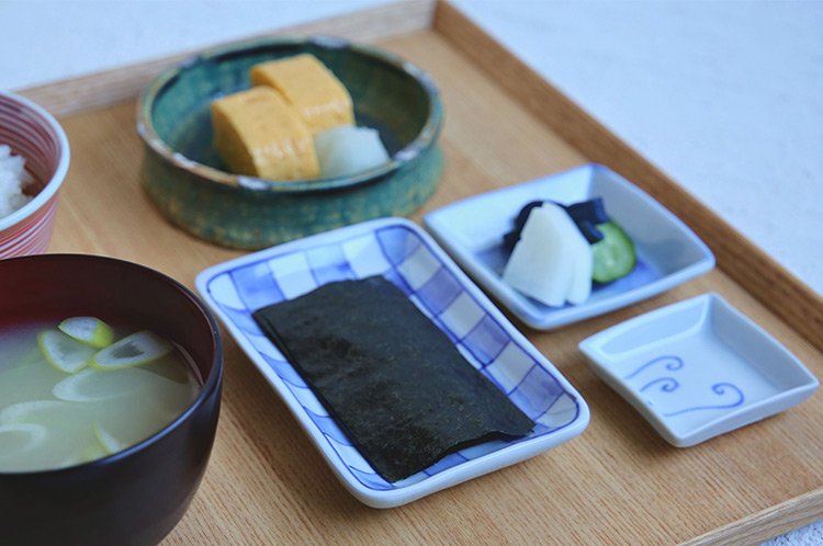 >長角小皿 市松