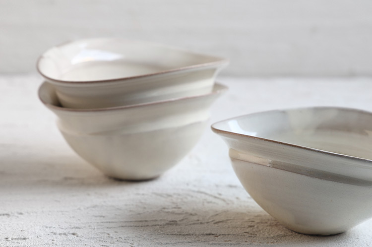 >粉引馬盥鉢5寸