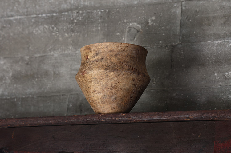 4 アースFin 花器オブジェ カエデ/アース無塗装（飯田慎一）