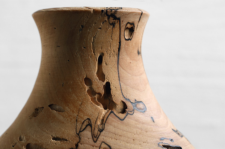 5 アースFin 花器オブジェ カエデ（スポルテッド）/オイル（飯田慎一）