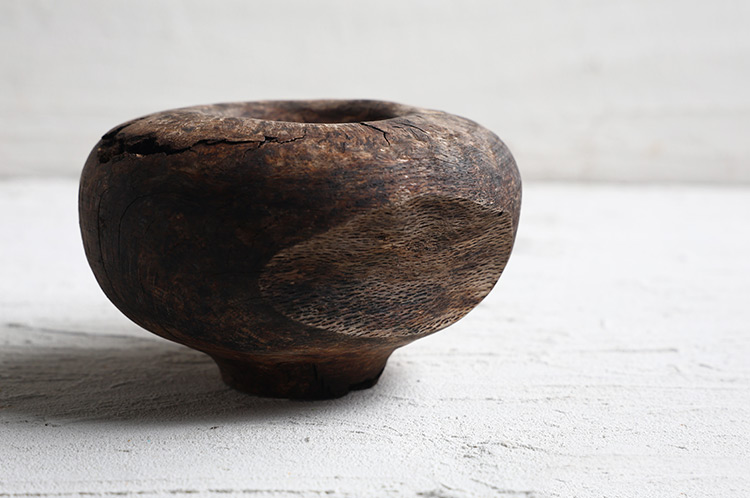 6 アースFin 花器オブジェ ナラ/アース無塗装（飯田慎一）