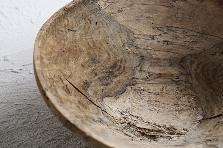 2 アースFin ボウルオブジェ ナラ/アース無塗装（飯田慎一）