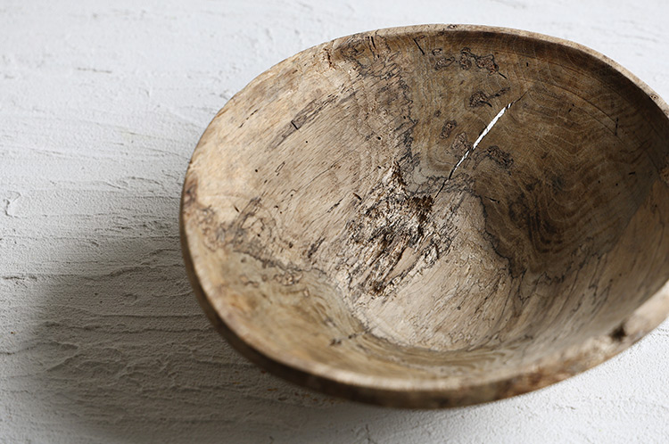 2 アースFin ボウルオブジェ ナラ/アース無塗装（飯田慎一）
