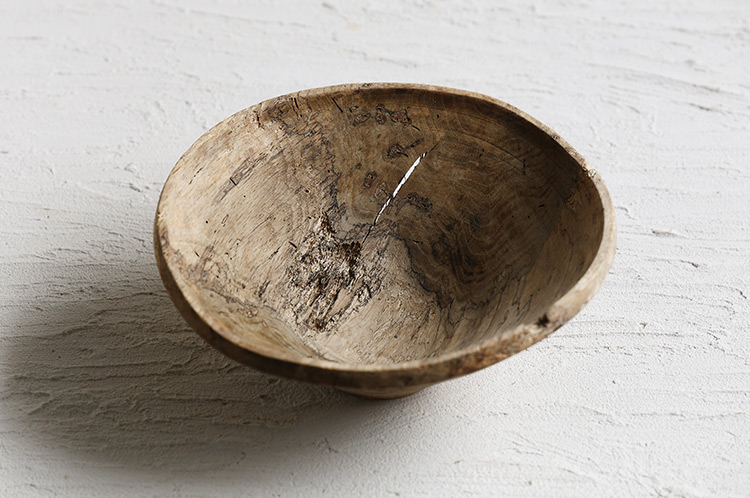 2 アースFin ボウルオブジェ ナラ/アース無塗装（飯田慎一）