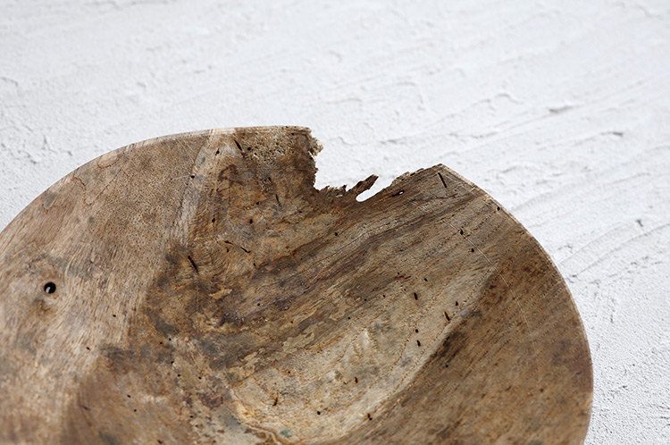 1 アースFin ボウルオブジェ ナラ/アース無塗装（飯田慎一）