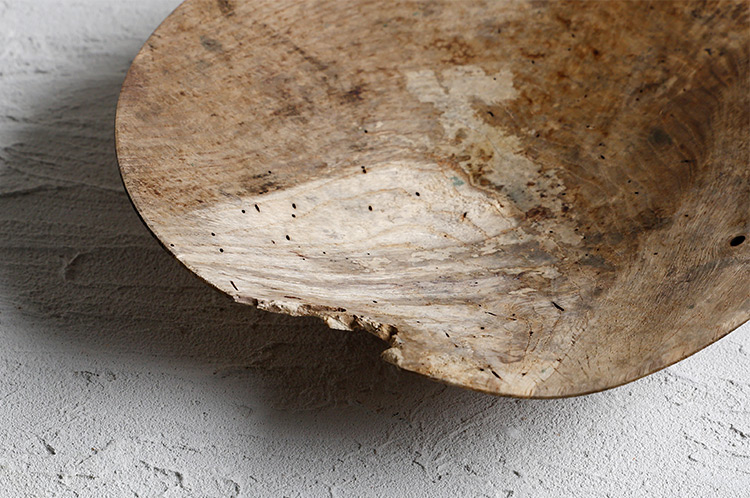 1 アースFin ボウルオブジェ ナラ/アース無塗装（飯田慎一）