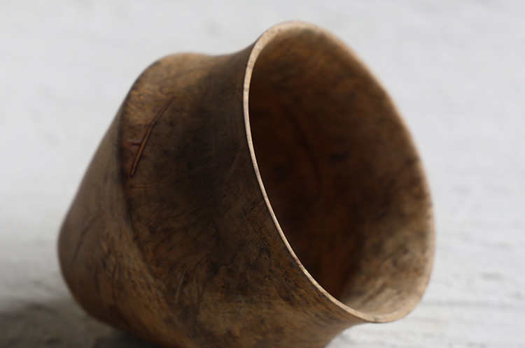 4 アースFin 花器オブジェ カエデ/アース無塗装（飯田慎一）