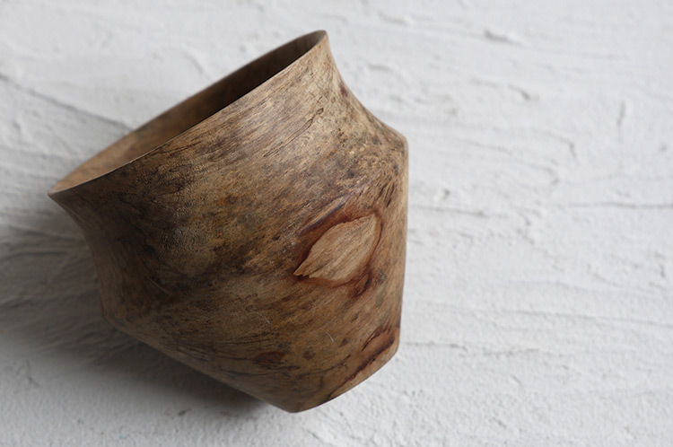 4 アースFin 花器オブジェ カエデ/アース無塗装（飯田慎一）