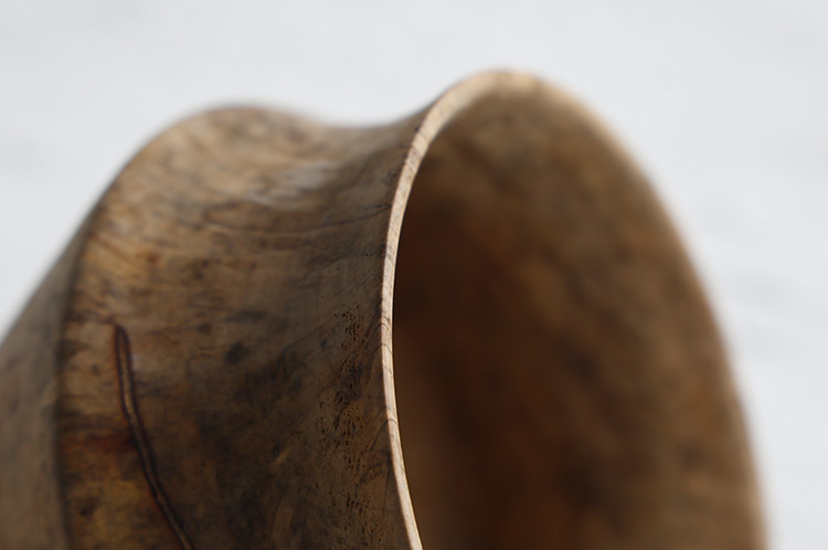 4 アースFin 花器オブジェ カエデ/アース無塗装（飯田慎一）