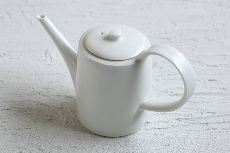 42 黄白磁釉ティーポット