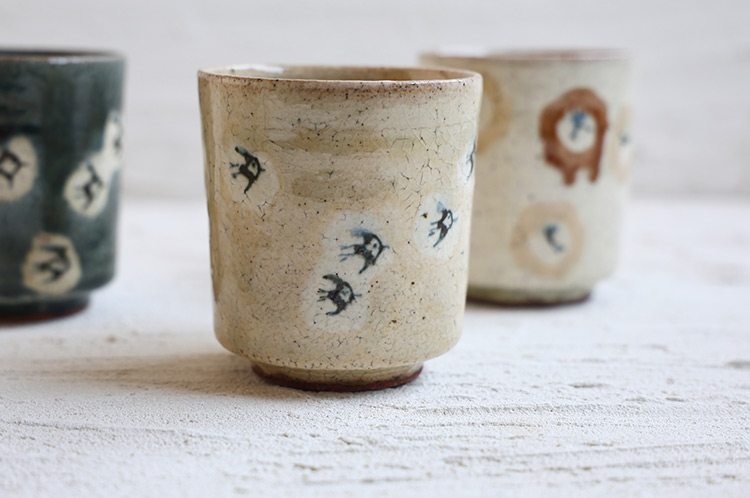 38 カフェオレ筒鳥緑