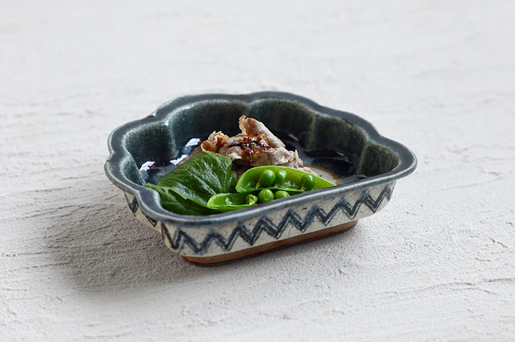 >17 半菊向付鳥丸緑