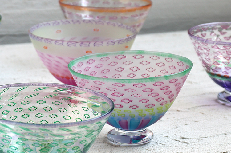 生島明水 アイスクリームグラス セット 生島明水 アイスクリームグラス